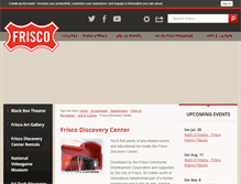 Tablet Screenshot of friscodiscoverycenter.com